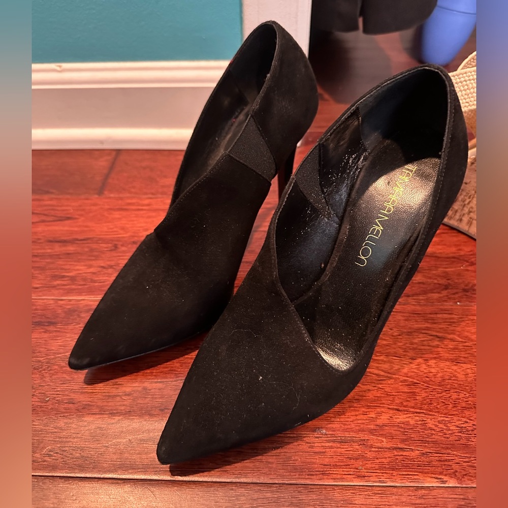 Tamara Mellon black suede heel 37.5